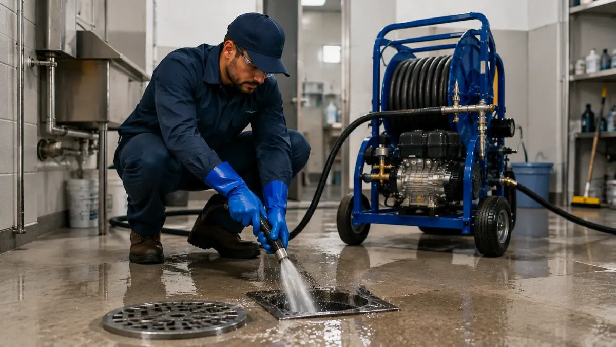 Floor Drain Hydro Jet Cleaning in City Of Industry