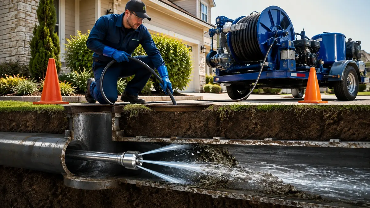 Main Sewer Line Hydro Jet Cleaning in City Of Industry